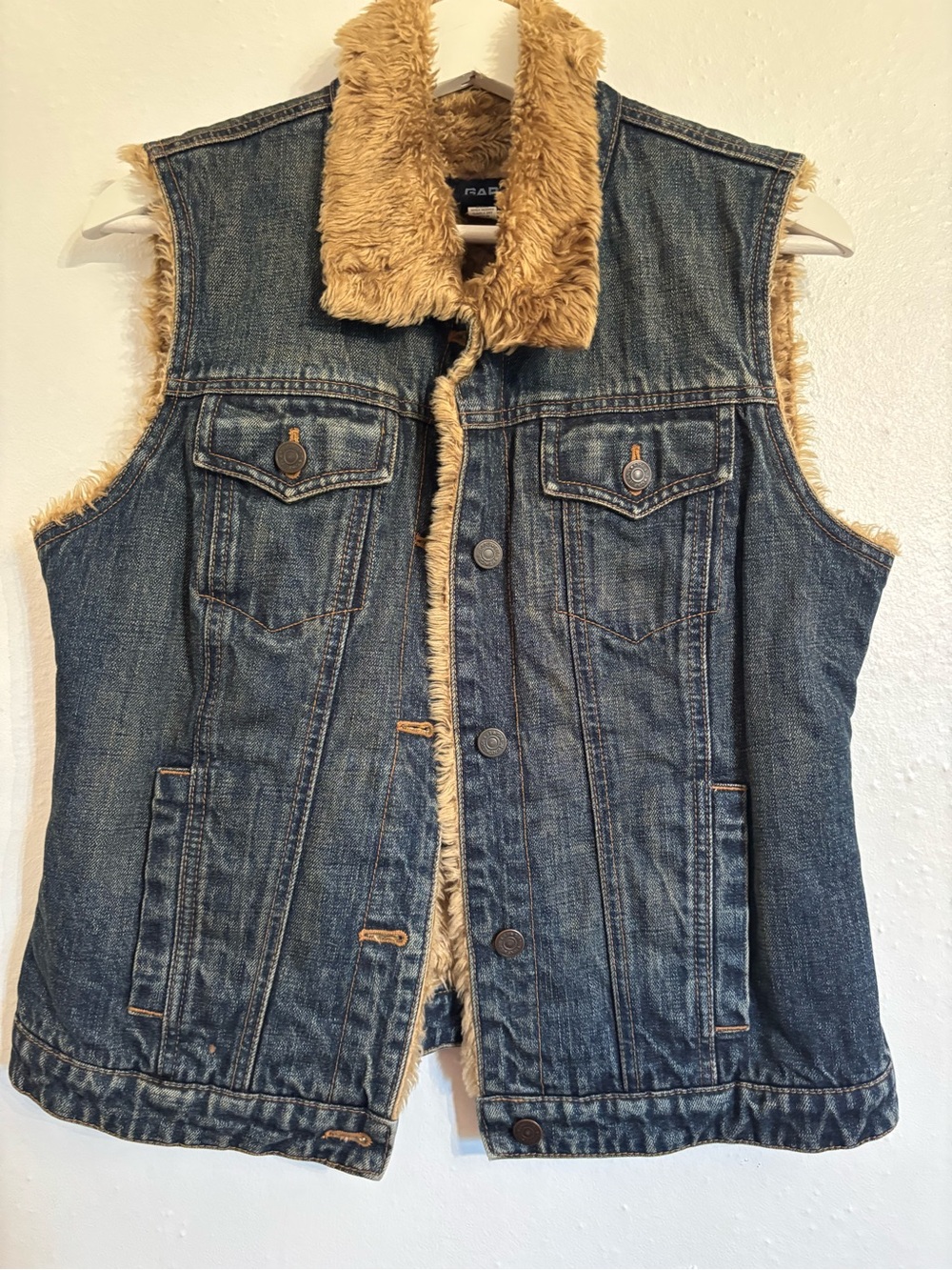 GAP- Denim Lined Vest